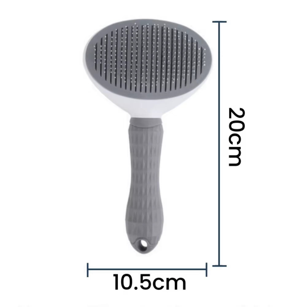 Pet Brush Dog Hair Beauty Care Stainless Steel Pet Hair Remover Pet Cleaning Grooming Self-Cleaning Hair Comb Pet Accessories