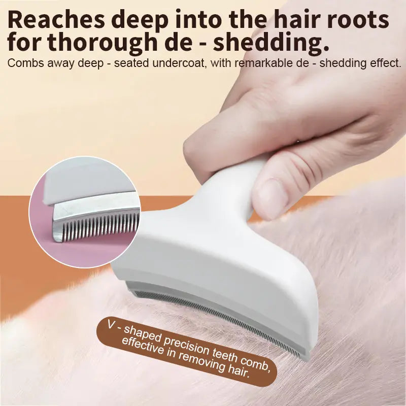 Transform Your Pet's Grooming Routine with the SmartWell Professional Deshedding Tool - Effortlessly Reduce Shedding for Dogs and Cats!