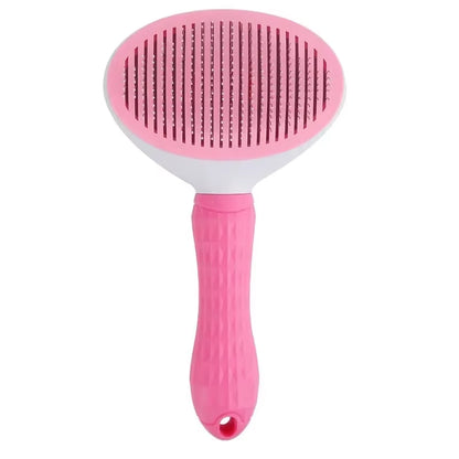 Pet Brush Dog Hair Beauty Care Stainless Steel Pet Hair Remover Pet Cleaning Grooming Self-Cleaning Hair Comb Pet Accessories