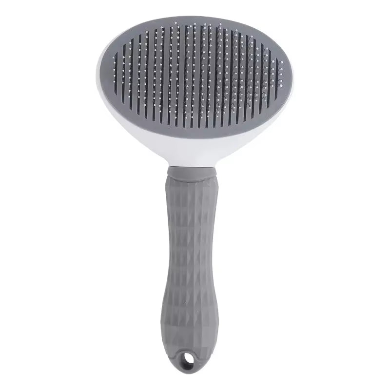 Pet Brush Dog Hair Beauty Care Stainless Steel Pet Hair Remover Pet Cleaning Grooming Self-Cleaning Hair Comb Pet Accessories