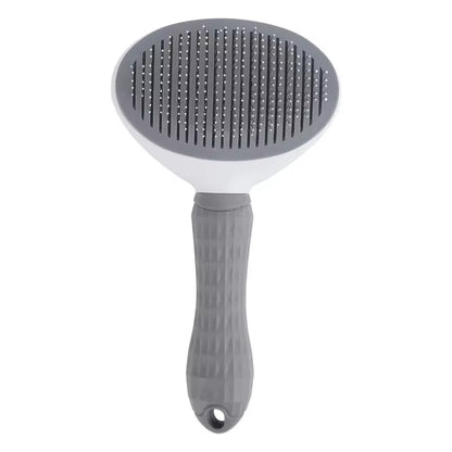 Pet Brush Dog Hair Beauty Care Stainless Steel Pet Hair Remover Pet Cleaning Grooming Self-Cleaning Hair Comb Pet Accessories