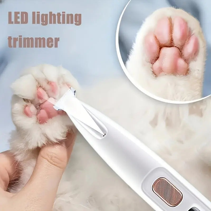 AESTIX Rechargeable Pet Hair Trimmer Kit, Pet Paw Trimmer, Cordless Quiet Dog Trimmer for Grooming with LED Light, Small Dog Grooming Clippers for Dogs & Cats, Pet Grooming Tool,Waterproof, Low Noise Pet Shaver